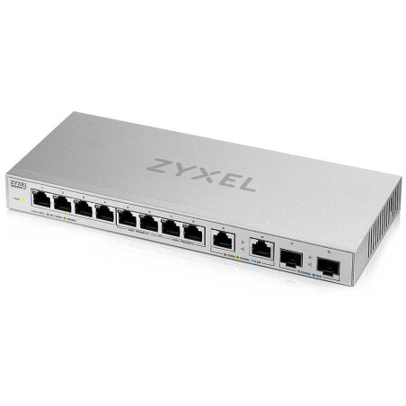 Zyxel XGS1010-12 v2, 12-Port Gigabit Unmanaged Switch with 8-Port 1G + 2-Port 2.5G + 2-Port SFP+