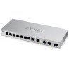 Zyxel XGS1010-12 v2, 12-Port Gigabit Unmanaged Switch with 8-Port 1G + 2-Port 2.5G + 2-Port SFP+