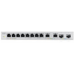 Zyxel XGS1010-12 v2, 12-Port Gigabit Unmanaged Switch with 8-Port 1G + 2-Port 2.5G + 2-Port SFP+