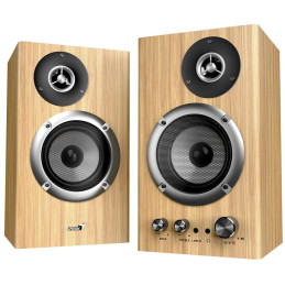 GENIUS repro SP-HF1812 Pine Wood/ 2.0/ 50W/ Bluetooth 5.3/ dřevěné/ barva světlé dřevo