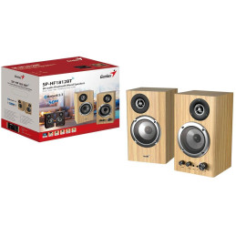 GENIUS repro SP-HF1812 Pine Wood/ 2.0/ 50W/ Bluetooth 5.3/ dřevěné/ barva světlé dřevo
