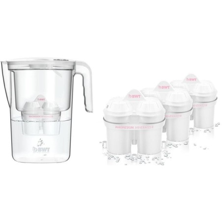 BWT filtrační konvice VIDA bílá, manuální ukazatel + 3 filtry