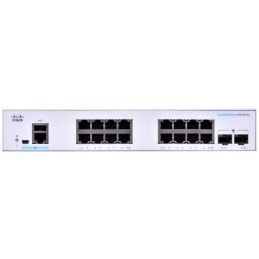 Cisco CBS250-16T-2G-EU 16-port GE Smart Switch, 16x GbE RJ-45, 2x 1G SFP, fanless, REFRESH