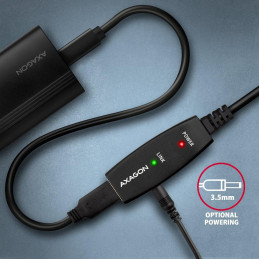AXAGON aktivní prodlužka/repeater USB2.0 / ADR-207 / 7,5m