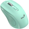 GENIUS NX-8025S Aquamarin / 1200 dpi / kabellos / geräuschlos / Copilot / 4 Tasten / grün