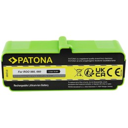 PATONA baterie pro robotický vysavač iRobot Roomba 980, 5200mAh, 14,4V Li-lon, pro sérii 6xx/7xx/8xx/9xx