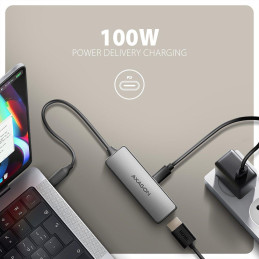 AXAGON adaptér USB-C na HDMI / RVC-HI8KPD / 8K/60Hz, 4K/144Hz / HDCP 2.3 / PD 100W / 0,16m / černý