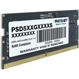 PATRIOT Signature Line 32GB DDR5 5600MT/s / SO-DIMM / CL46 / 1,1V