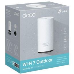 TP-Link Deco BE25 venkovní Mesh systém BE3600, WiFi 7, 688MBps na 2,4GHz, 2882 Mbps na 5GHz, 2x 2,5GLAN, 1ks v balení