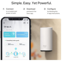 TP-Link Deco BE25 venkovní Mesh systém BE3600, WiFi 7, 688MBps na 2,4GHz, 2882 Mbps na 5GHz, 2x 2,5GLAN, 1ks v balení