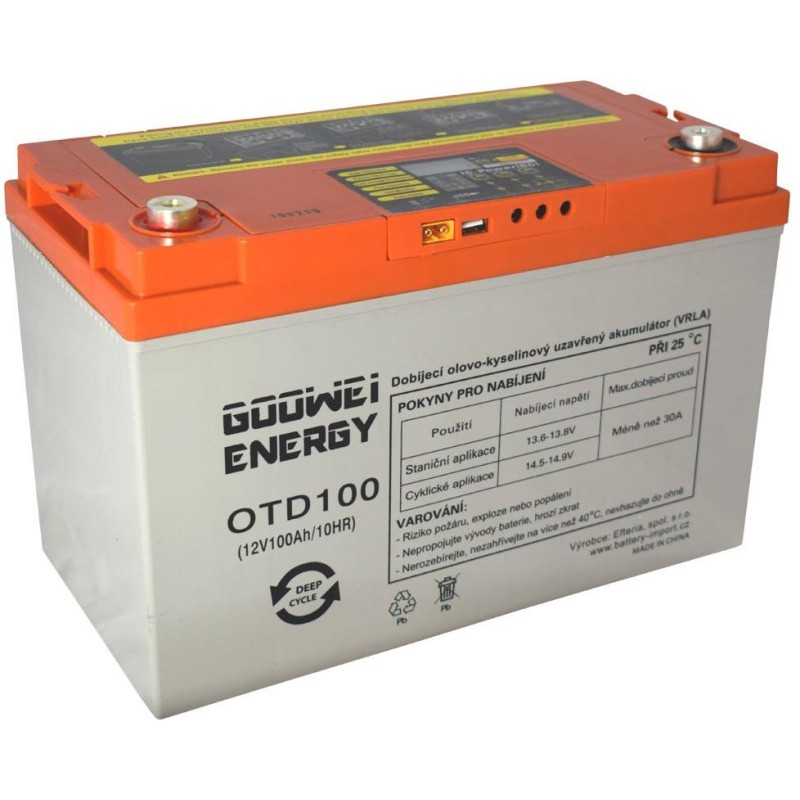 GOOWEI ENERGY DEEP CYCLE (GEL) baterie GOOWEI ENERGY OTD100, 100Ah, 12V