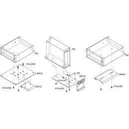 MEANWELL DRP-03 montážní DIN příchytka úzká ke zdrojům MeanWell