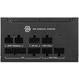 MSI zdroj MAG A750GLS PCIE5/ 750W/ ATX3.1/ akt. PFC/ 7 let celk. záruka/ 135mm fan/ modulární kabeláž/ 80PLUS Gold