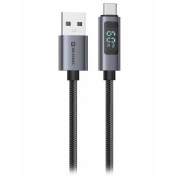 Swissten LCD kabel USB-A / USB-C 1m