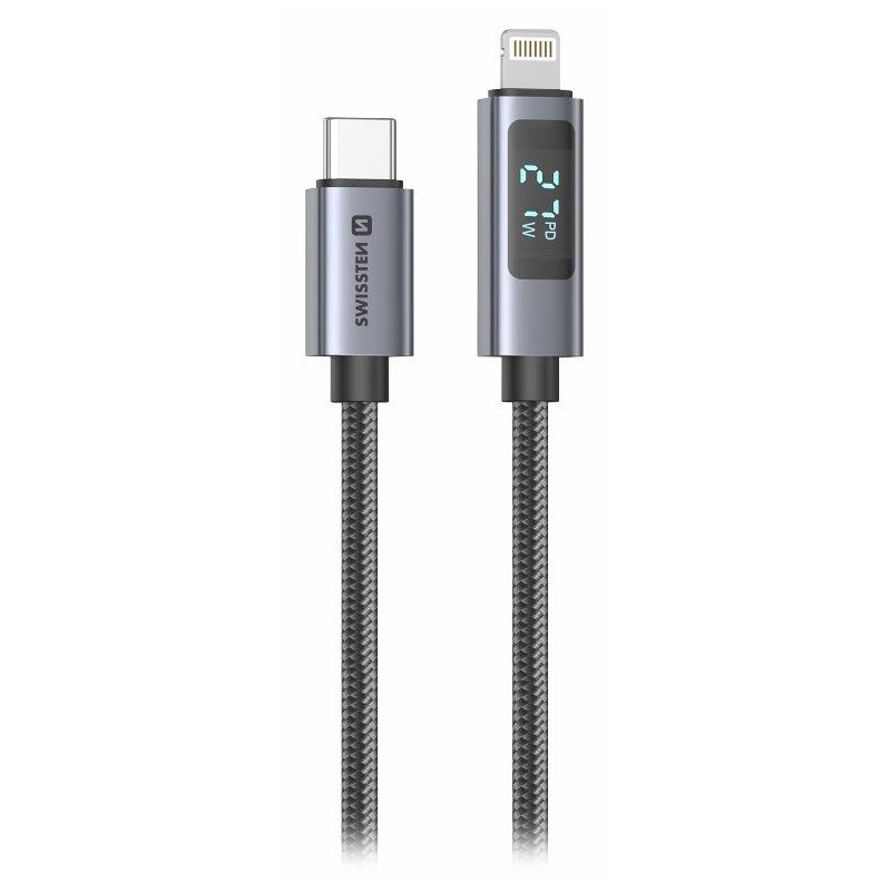 Swissten LCD kabel USB-C / lightning 1m