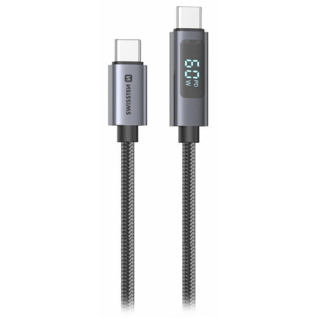 Swissten LCD kabel USB-C / USB-C 1,5m