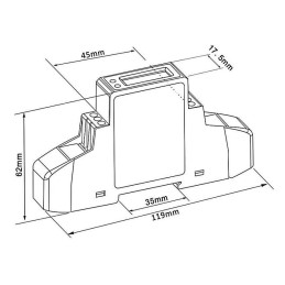 Eastron SDM120 Modbus elektroměr pro LAN ovladač