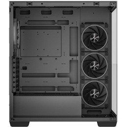 DEEPCOOL skříň CG580 4F V2 / ATX / 4x120mm ARGB fans / 2xUSB 3.0 / panoramatická / tvrzené sklo / černá