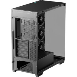 DEEPCOOL skříň CG580 4F V2 / ATX / 4x120mm ARGB fans / 2xUSB 3.0 / panoramatická / tvrzené sklo / černá