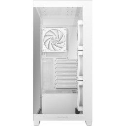 DEEPCOOL skříň CG580 4F V2 / ATX / 4x120mm ARGB fans / 2xUSB 3.0 / panoramatická / tvrzené sklo / bílá