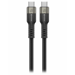 Swissten datový video kabel USB 4.0, USB-C, 240w, 8k@60hz, 40 gb/s, TB3 & TB4, 1,5 m černý
