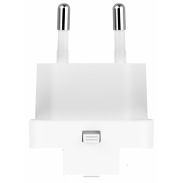 Swissten cestovní adaptér GaN USB-C + USB-A 65w výměnné vidlice (US, EU, UK) bílý
