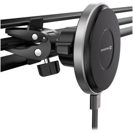 Swissten magnetický držák do ventilace auta airhold s bezdrátovým nabíjením 15w / 7,5w (kompatibilní s magsafe)