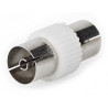 NEDIS satellite/antenna adapter/ IEC (coax) socket - IEC (coax) socket/ straight/ 1 piece/ white/ BOX