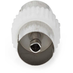 NEDIS satelitní/anténní adaptér/ IEC (koax) zásuvka - IEC (koax) zásuvka/ přímý/ 1 kus/ bílá/ BOX