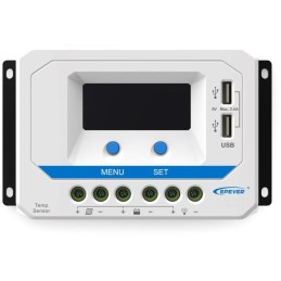 EPEVER VS3024AU solární PWM regulátor 12/24 V, 30 A, USB, vstup 50V