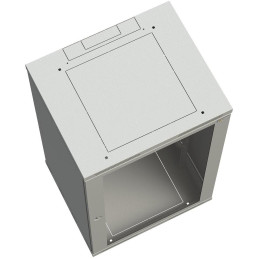 Solarix rozvaděč nástěnný SENSA 15U 500mm, dveře sklo, šedá RAL 7035, SENSA-15U-65-11-G