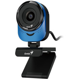 GENIUS FaceCam 1000X Q Blue/ 720p HD/ 360° rotace/ 90° náklon/ USB2.0/ UVC/ mikrofon/ modrá