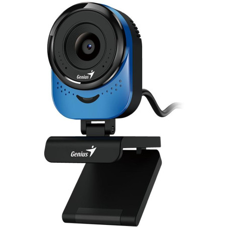 GENIUS FaceCam 1000X Q Blue/ 720p HD/ 360° rotace/ 90° náklon/ USB2.0/ UVC/ mikrofon/ modrá