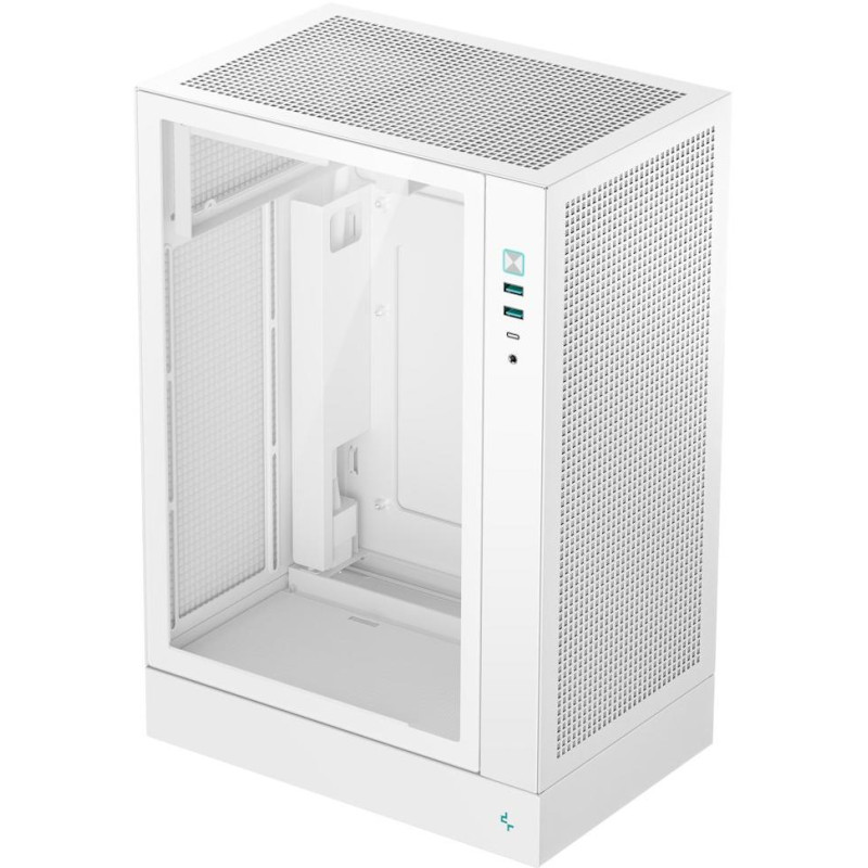 DEEPCOOL skříň CH170 Plus / vertikální microATX / 2xUSB 3.0 / USB-C / bílá