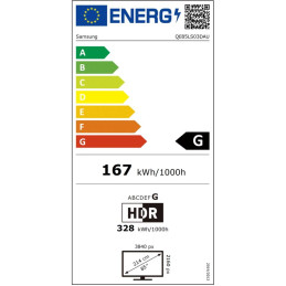 SAMSUNG SMART QLED TV 85"/ The Frame QE85LS03D/ 4K Ultra HD/ DVB-T2/S2/C/ H.265/HEVC/ 4xHDMI/ 2xUSB/ Wi-Fi/ LAN/ G