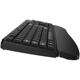 GENIUS KB-7123/ bezdrátová 2,4GHz/ ergo předložka/ Copilot/ mini receiver/ USB/ černá/ CZ+SK layout