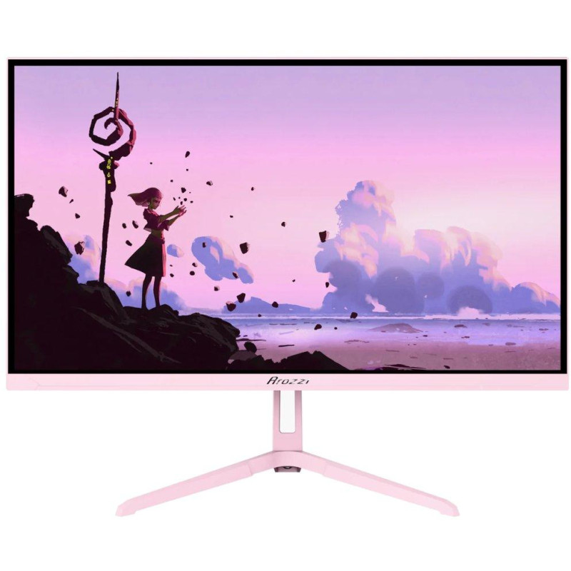 AROZZI NOVA herní monitor 23,8" 24T1K200 Pink/ LED/ 1920x1080/ 200Hz/ IPS/ 1000:1/ 1ms/ HDMI/ DP/ růžový