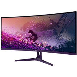 AROZZI NOVA herní monitor 34" 34T2K165 Purple/ LED/ 3440x1440/ 165Hz/ VA/ 4000:1/ 1ms/ 2xHDMI/ 2xDP/ fialový