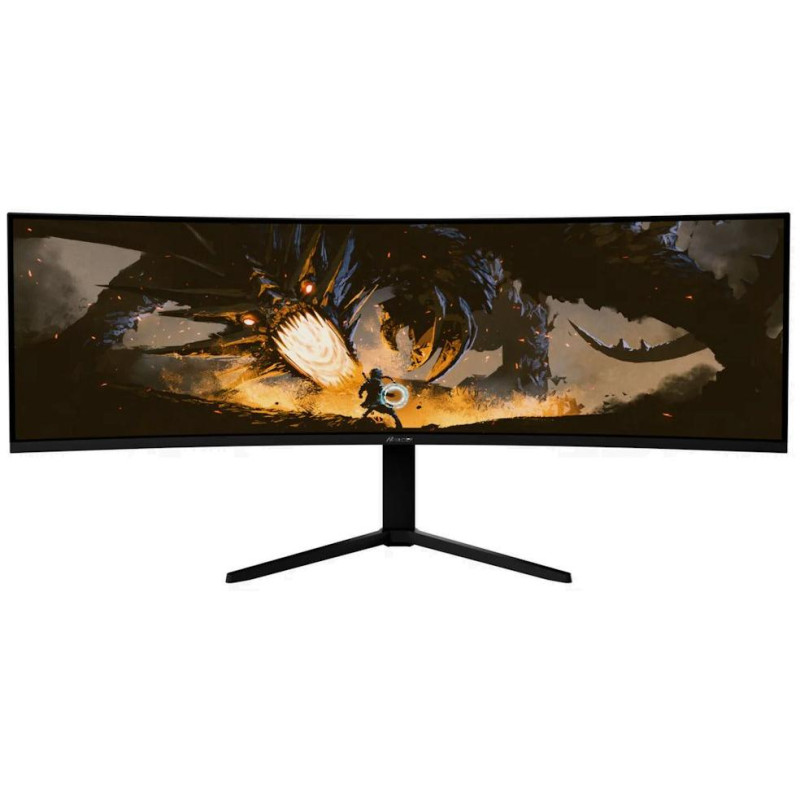 AROZZI NOVA herní monitor 49" 49TUW165 Black/ LED/ 5120x1440/ 165Hz/ VA/ 3000:1/ 1ms/ 2xHDMI/ DP/ USB-C/ černý