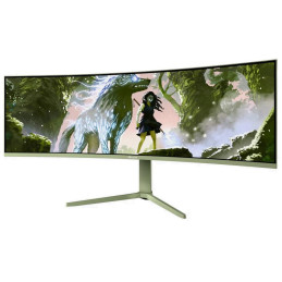 AROZZI NOVA herní monitor 49" 49TUW165 Forest Green/ LED/ 5120x1440/ 165Hz/ VA/ 3000:1/ 1ms/ 2xHDMI/ DP/ USB-C/ m.zelený