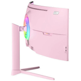 AROZZI NOVA herní monitor 49" 49TUW165 Pink/ LED/ 5120x1440/ 165Hz/ VA/ 3000:1/ 1ms/ 2xHDMI/ DP/ USB-C/ růžový