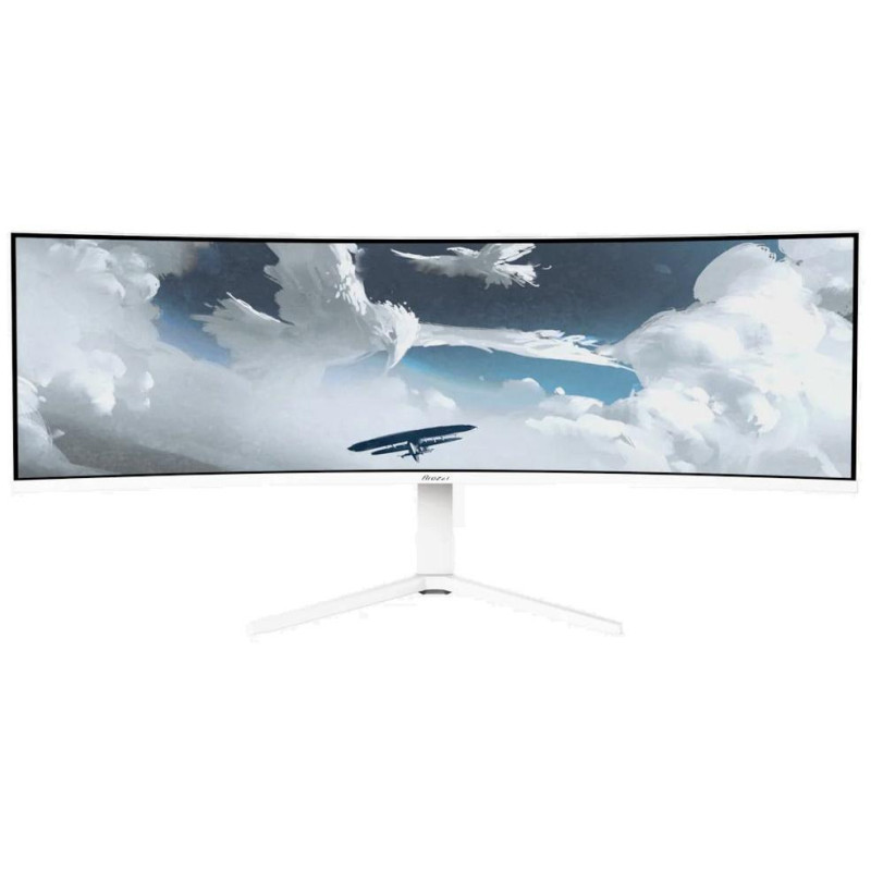 AROZZI NOVA herní monitor 49" 49TUW165 White/ LED/ 5120x1440/ 165Hz/ VA/ 3000:1/ 1ms/ 2xHDMI/ DP/ USB-C/ bílý