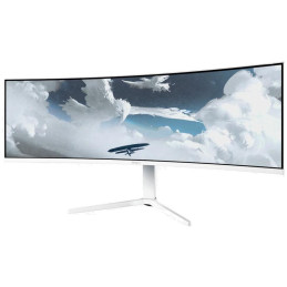 AROZZI NOVA herní monitor 49" 49TUW165 White/ LED/ 5120x1440/ 165Hz/ VA/ 3000:1/ 1ms/ 2xHDMI/ DP/ USB-C/ bílý