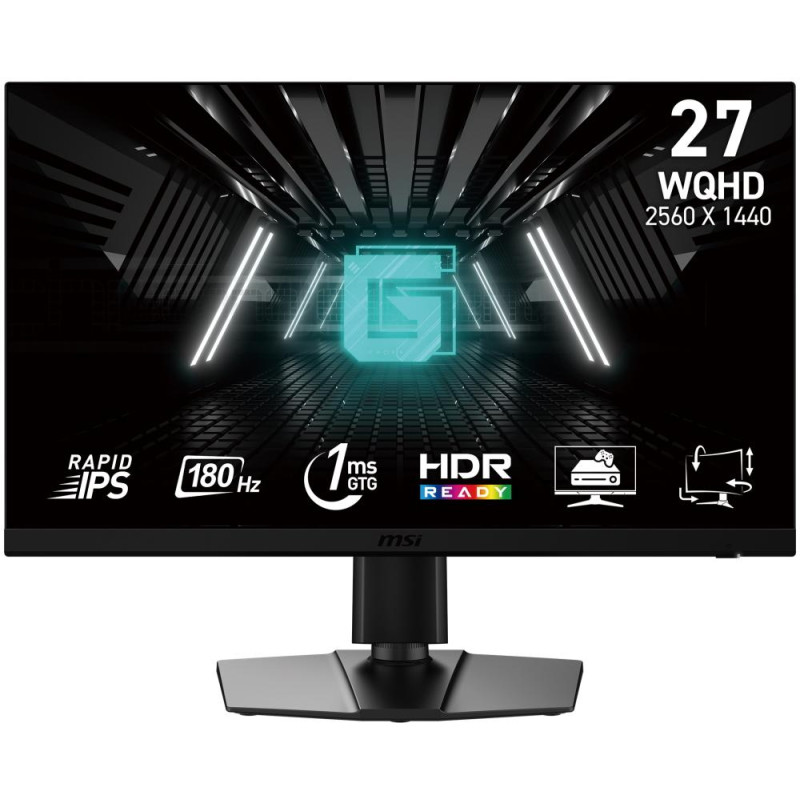MSI Gaming 272QPF E2/ 27"/ 2560 x 1440/ IPS/ 1ms/ 180Hz/ 300cd/m2/ 1200:1/ HDMI/ DP/ černý