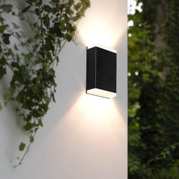 IMMAX SUN EASY venkovní solární nástěnné LED osvětlení IP44 4000K černé