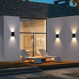 IMMAX SUN EASY venkovní solární nástěnné LED osvětlení IP44 4000K černé