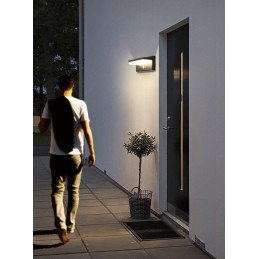 IMMAX SUN DOWN venkovní solární nástěnné LED osvětlení IP44, 900lm PIR senzor