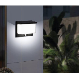 IMMAX SUN SEE venkovní solární nástěnné LED osvětlení IP44, 900lm, PIR senzor