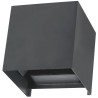 IMMAX DICE outdoor LED wall light, 6W, 340lm, IP65, anthracite