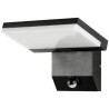 IMMAX MODERN LED-Außenwandleuchte mit PIR-Sensor, 18 W, 1278 lm, IP65, schwarz